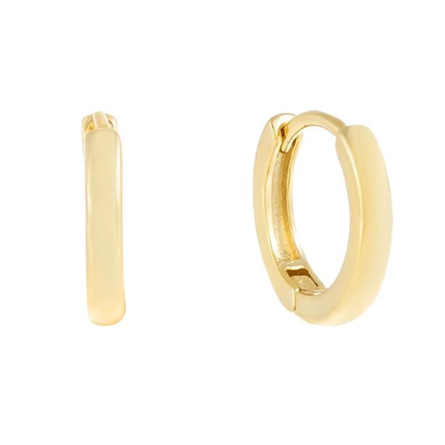 Buckley Gold Plated Huggie Earrings | Oxendales